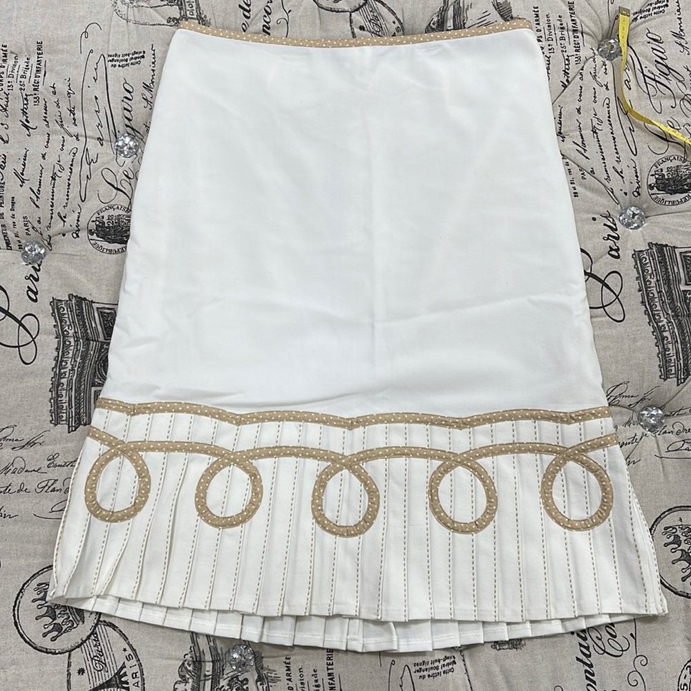 Spanner midi white cream skirt - Picture 1 of 4
